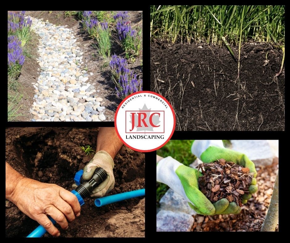 Xeriscaping design in Durham Region by JRC Landscaping & Snow, featuring drought-tolerant plants and efficient irrigation.