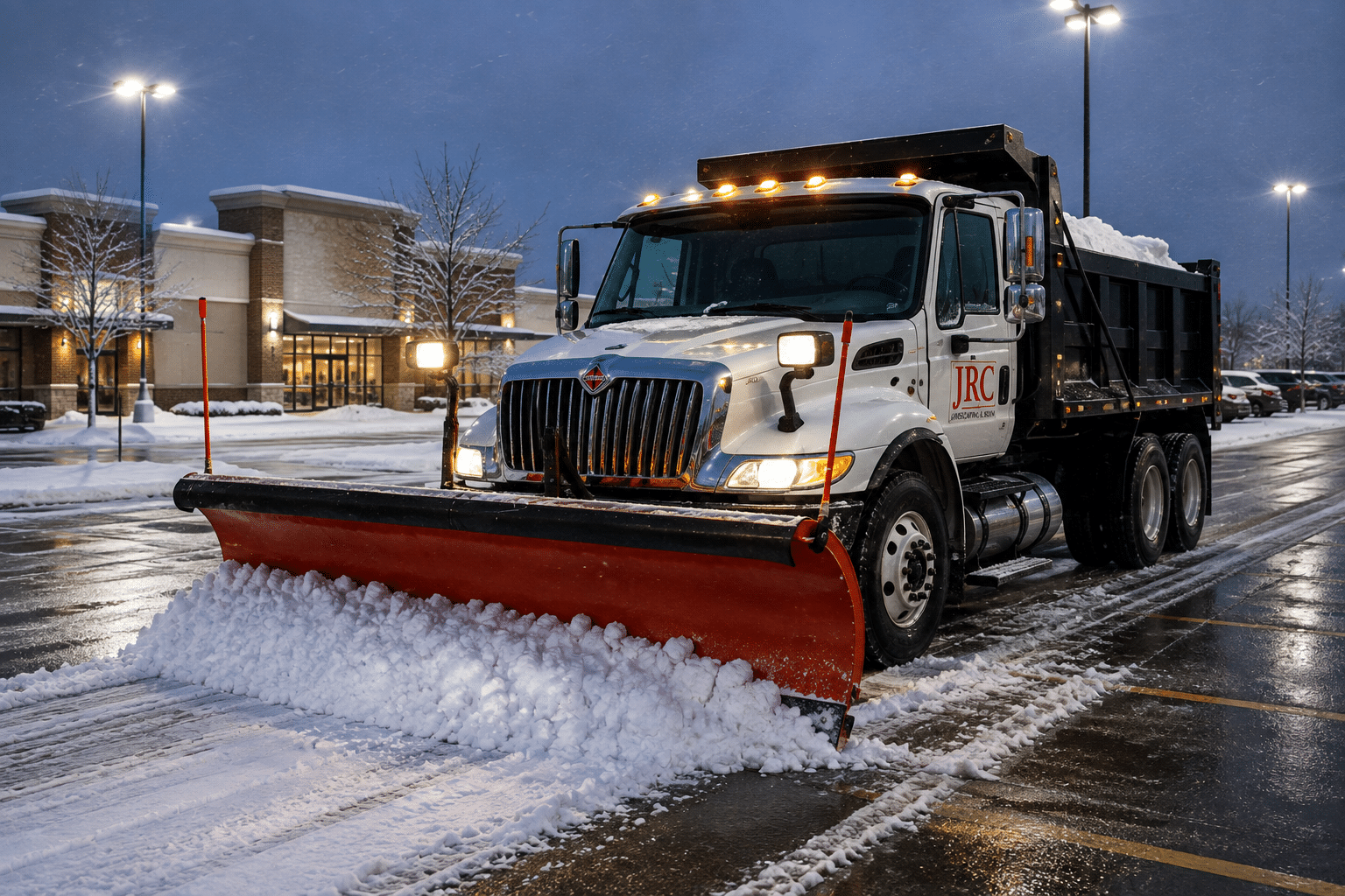 JRC commercial snow plowing